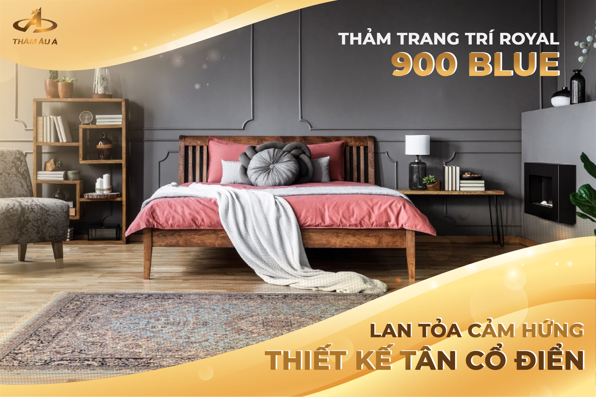 Thảm trang trí Royal 900 Blue