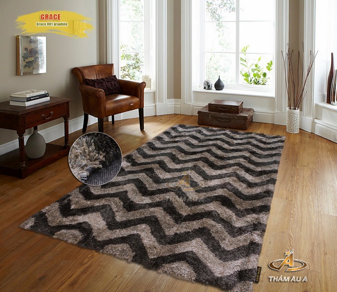 Mẫu thảm đẹp Grace 801 Graphite