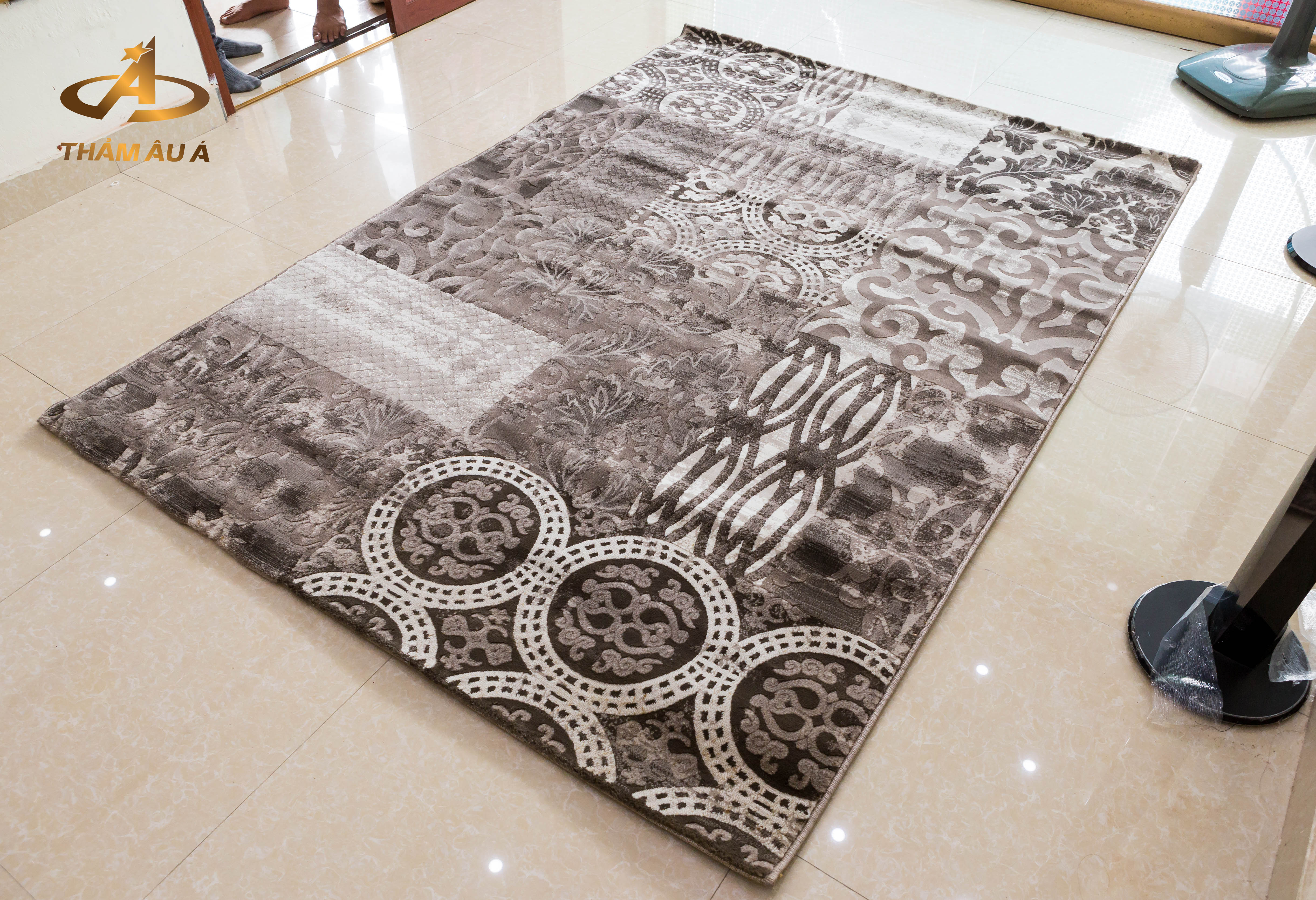 Mẫu thảm phòng khách Athana 260 Platin