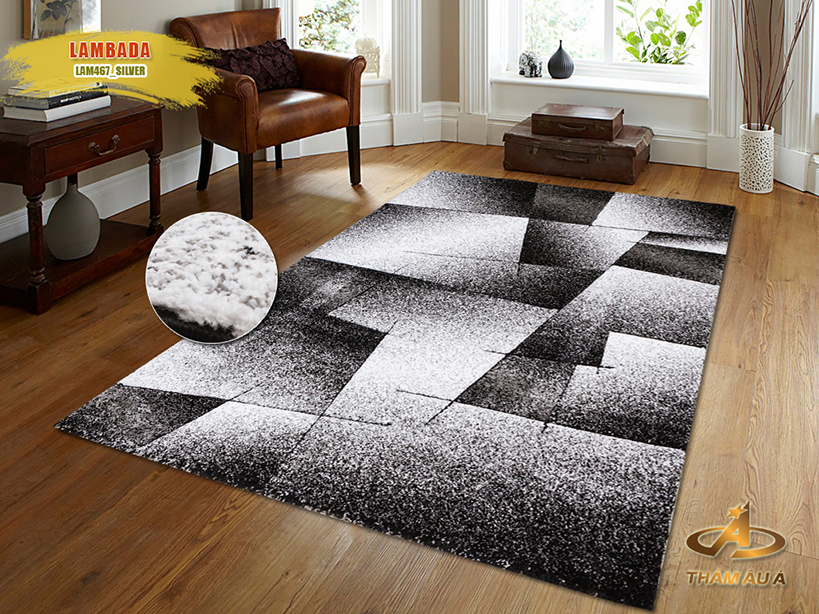 Thảm Trang Trí Nhập Khẩu Lambada 467 SILVER
