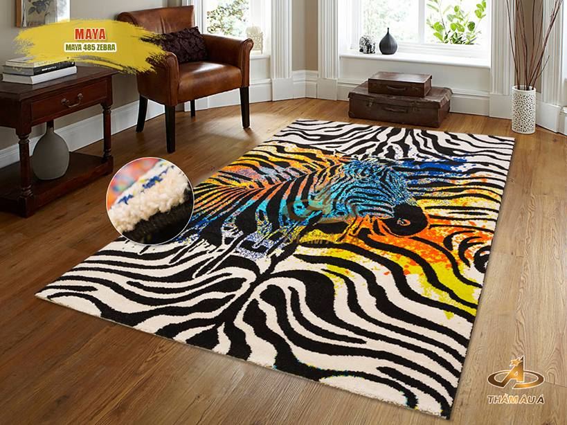 Thảm trang trí nhập khẩu MAYA 485 ZEBRA