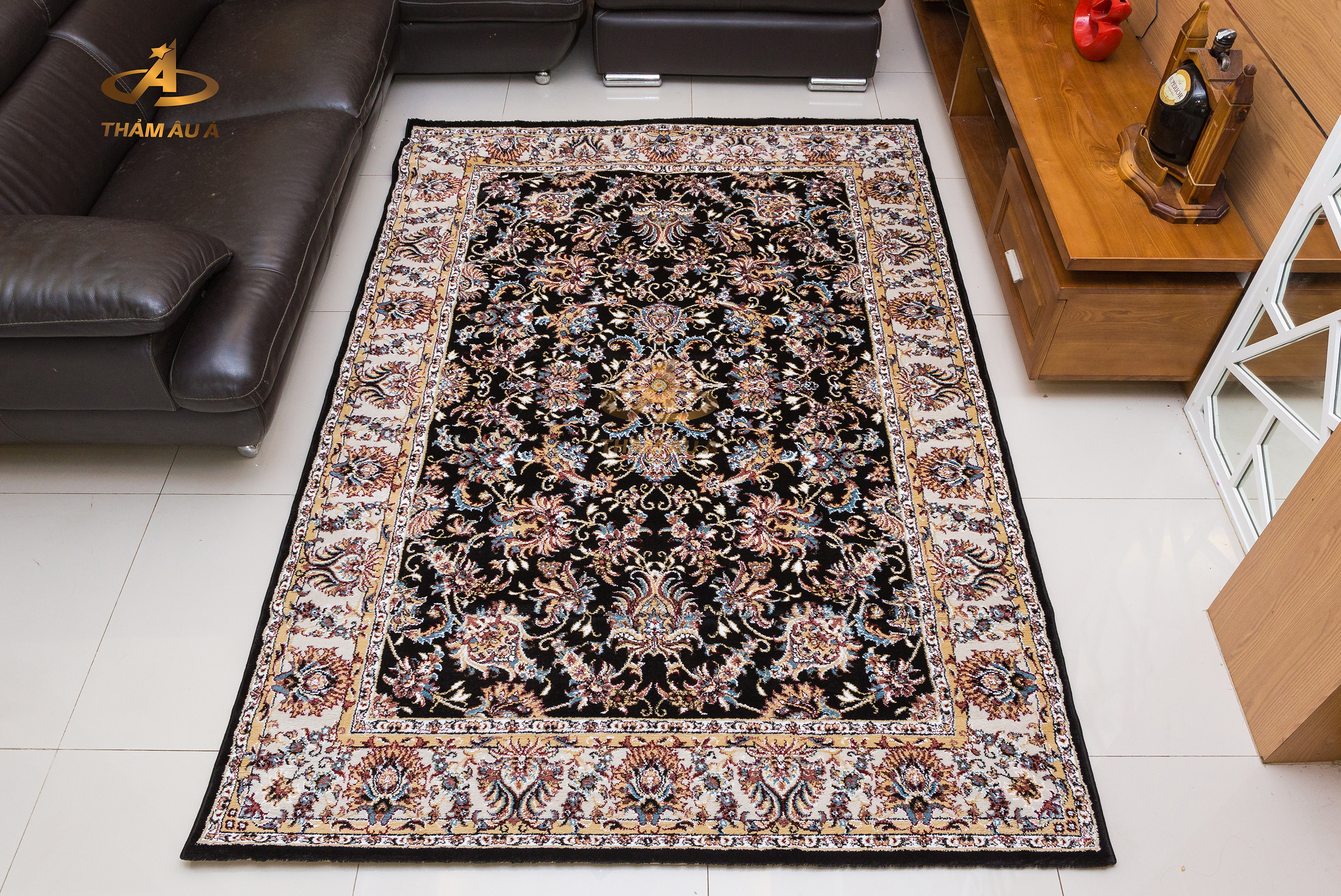 Thảm trang trí nhập khẩu ORIENTAL 301 BLACK