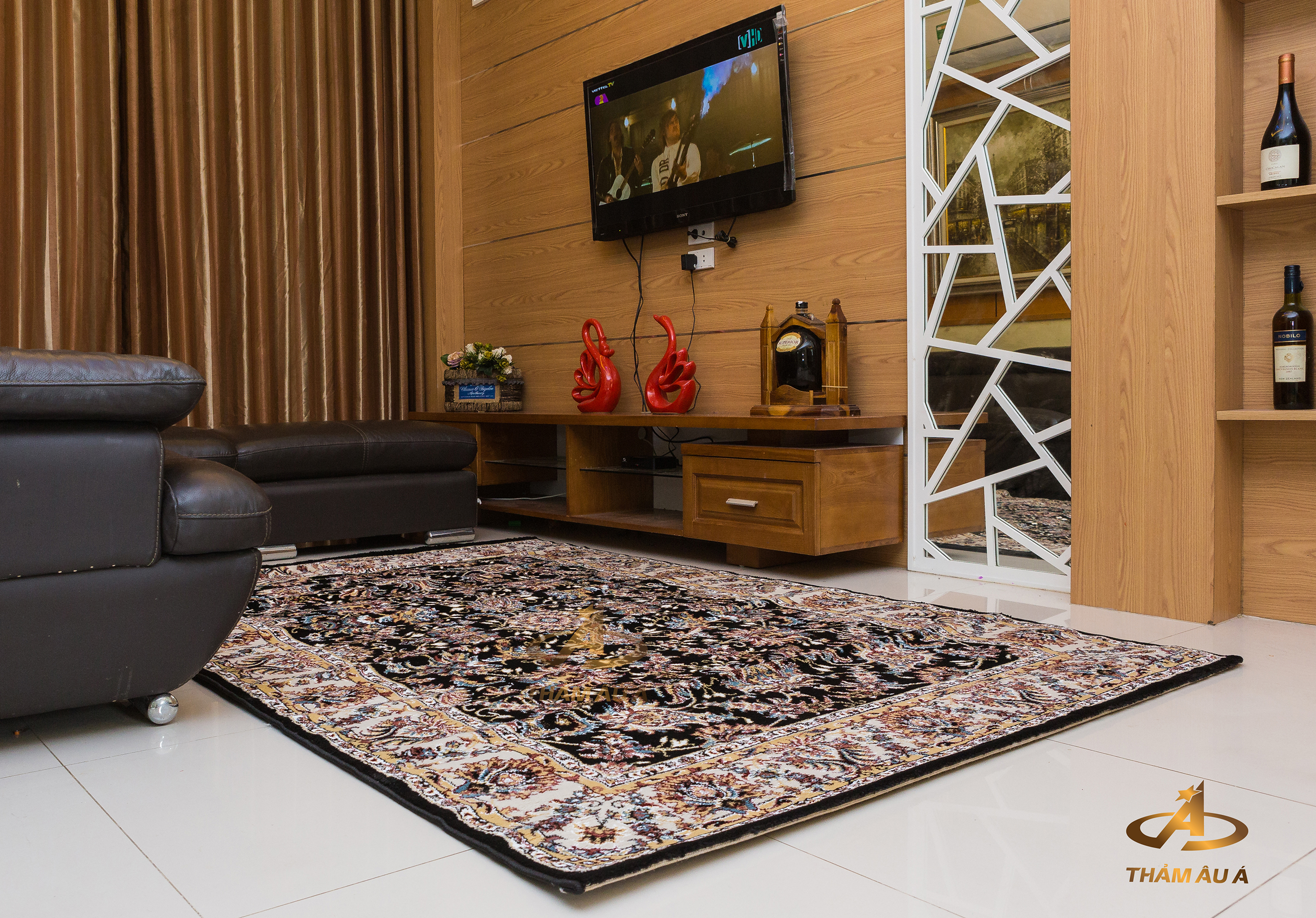 Thảm trang trí nhập khẩu ORIENTAL 301 BLACK