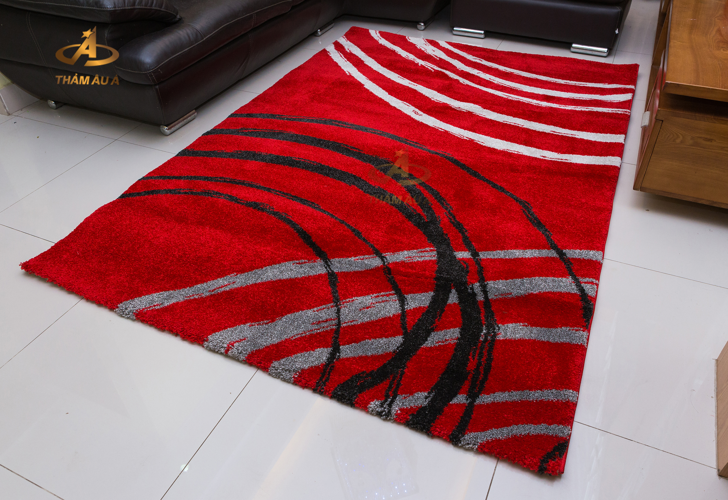 Thảm trang trí nhập khẩu ORLANDER 502 RED