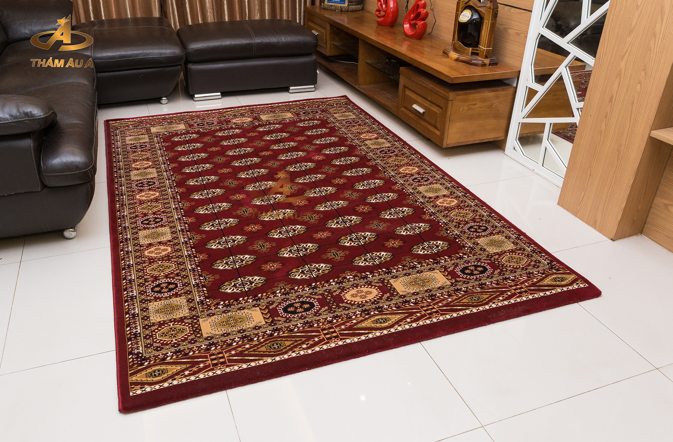 Thảm trang trí nhập khẩu TABRIS104 RED