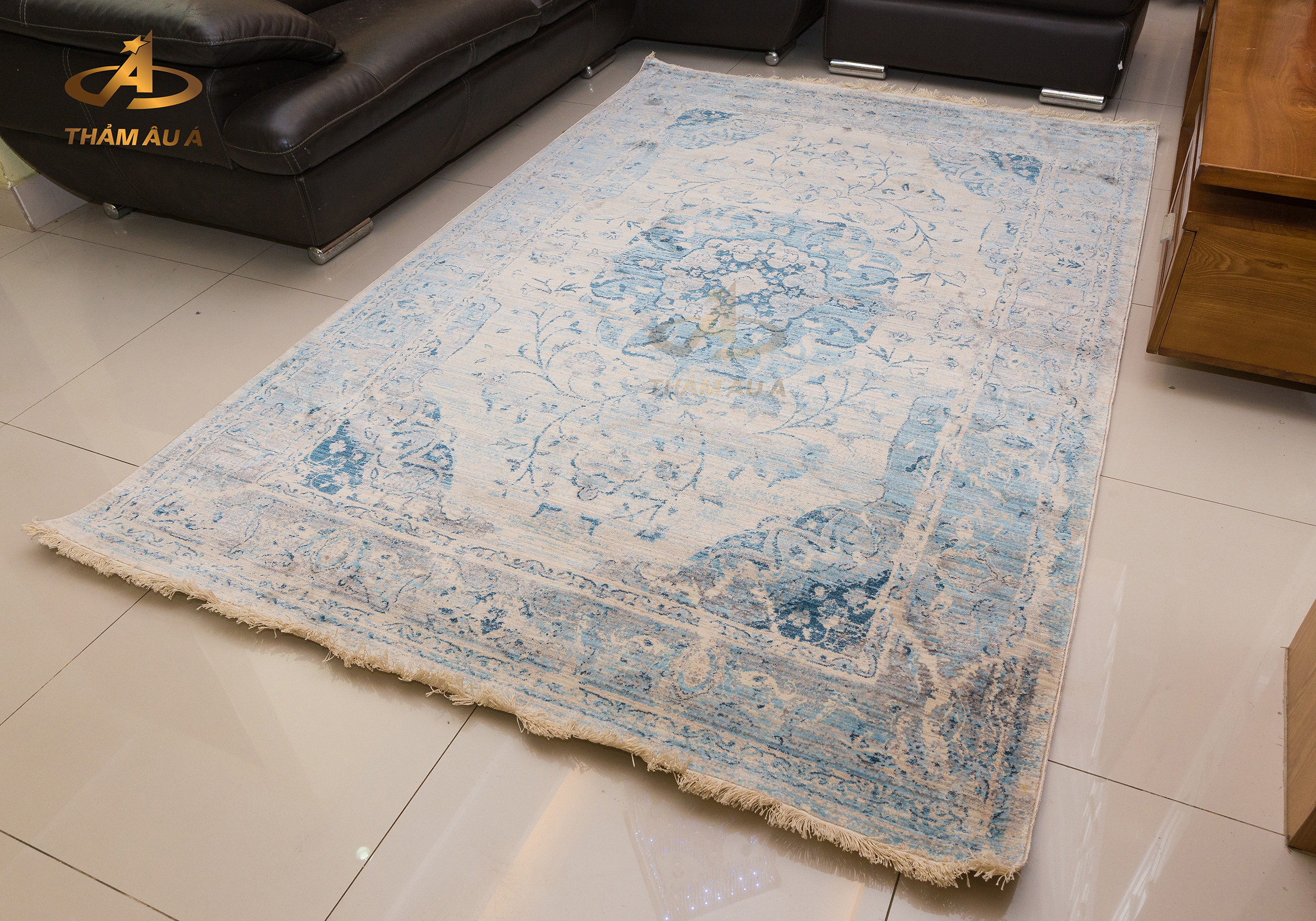 Thảm trang trí nhập khẩu VINTAGE 701 BLUE