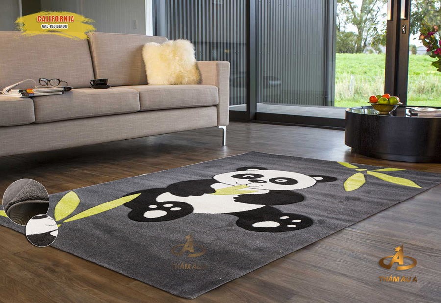 Thảm trang trí nhập khẩu CALIFORNIA 153 BLACK