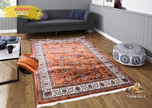 Thảm trang trí nhập khẩu Classic 701 Rust
