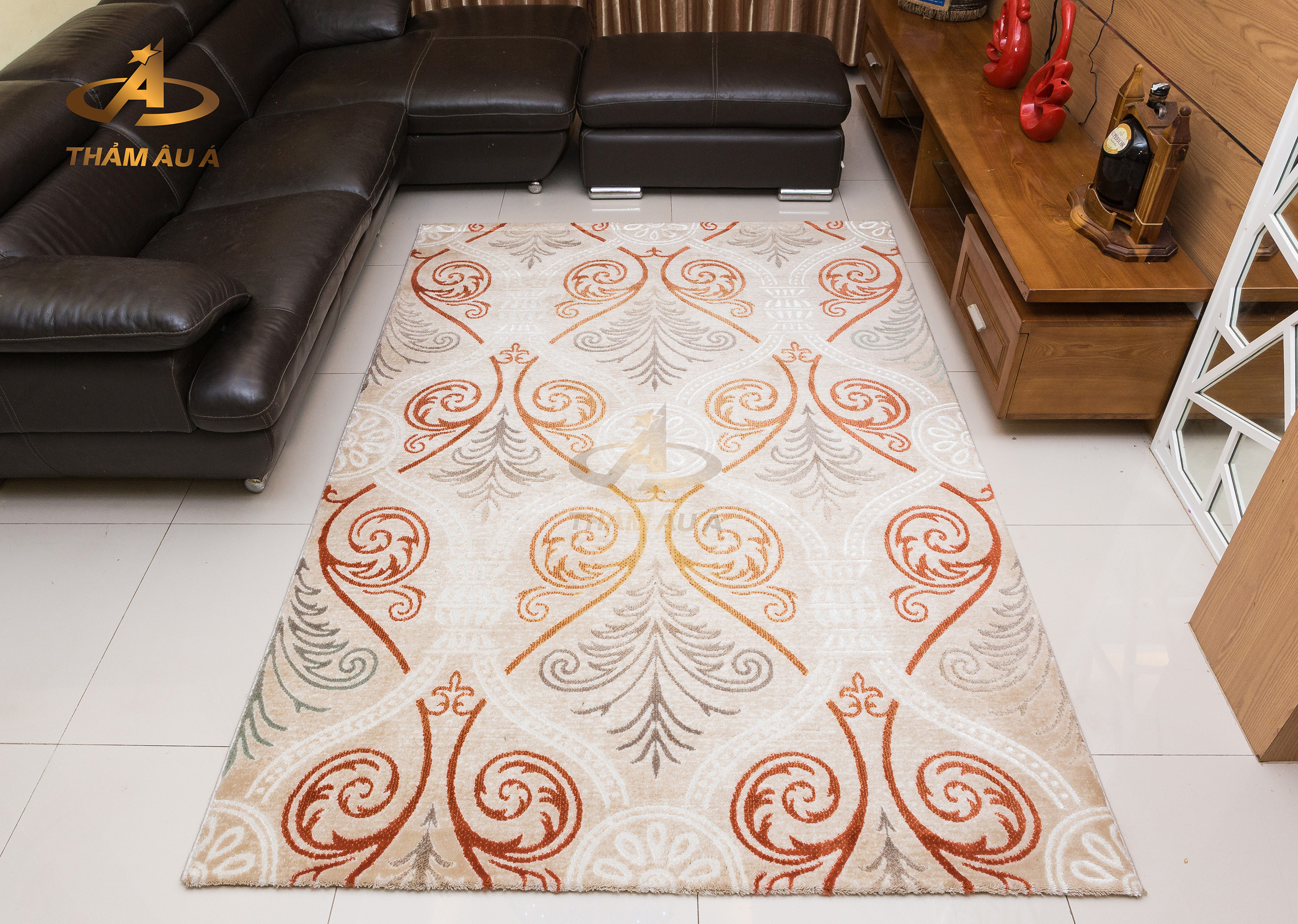 Thảm trang trí nhập khẩu Beste 996 Gold Ivory