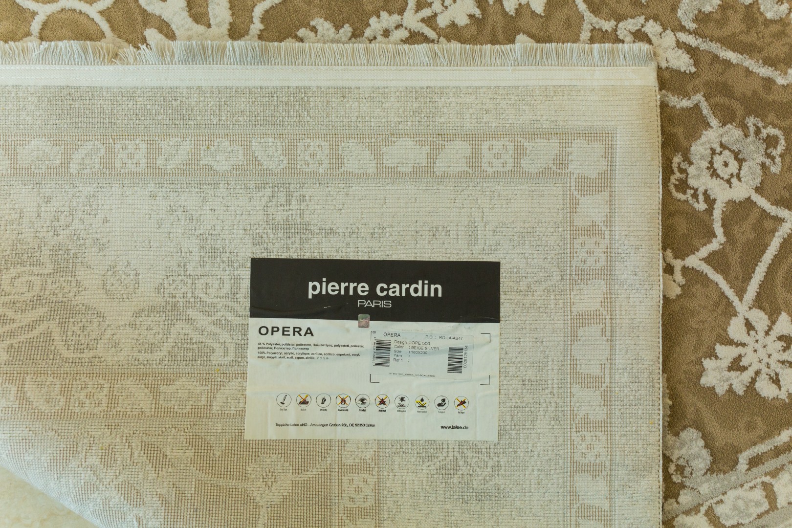 Thảm Trang Trí Opera 500 Beige Silver New