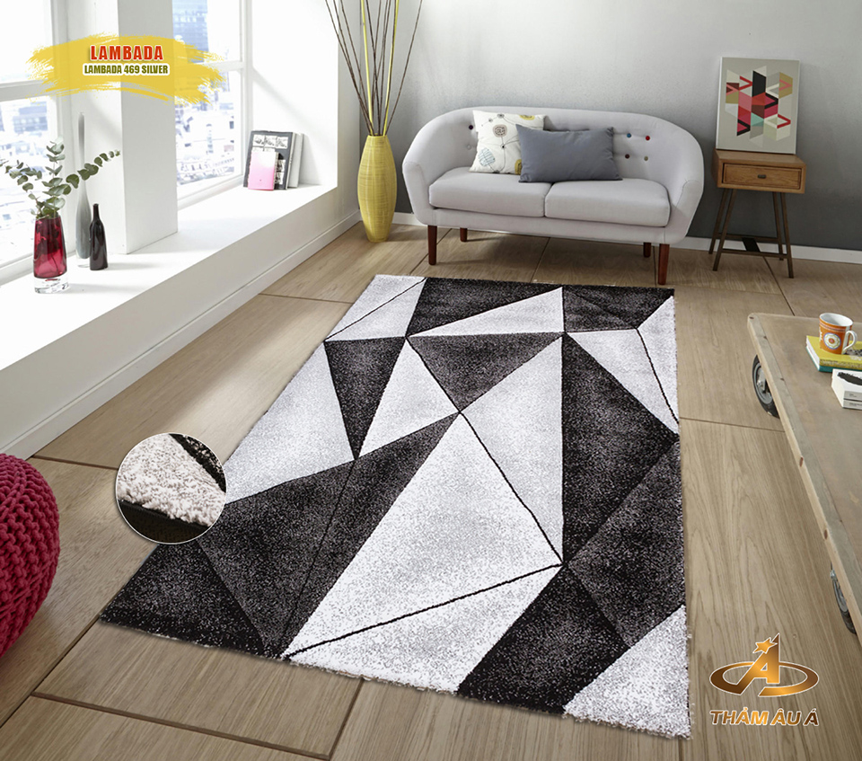 Thảm trang trí nhập khẩu LAMBADA 469 SILVER