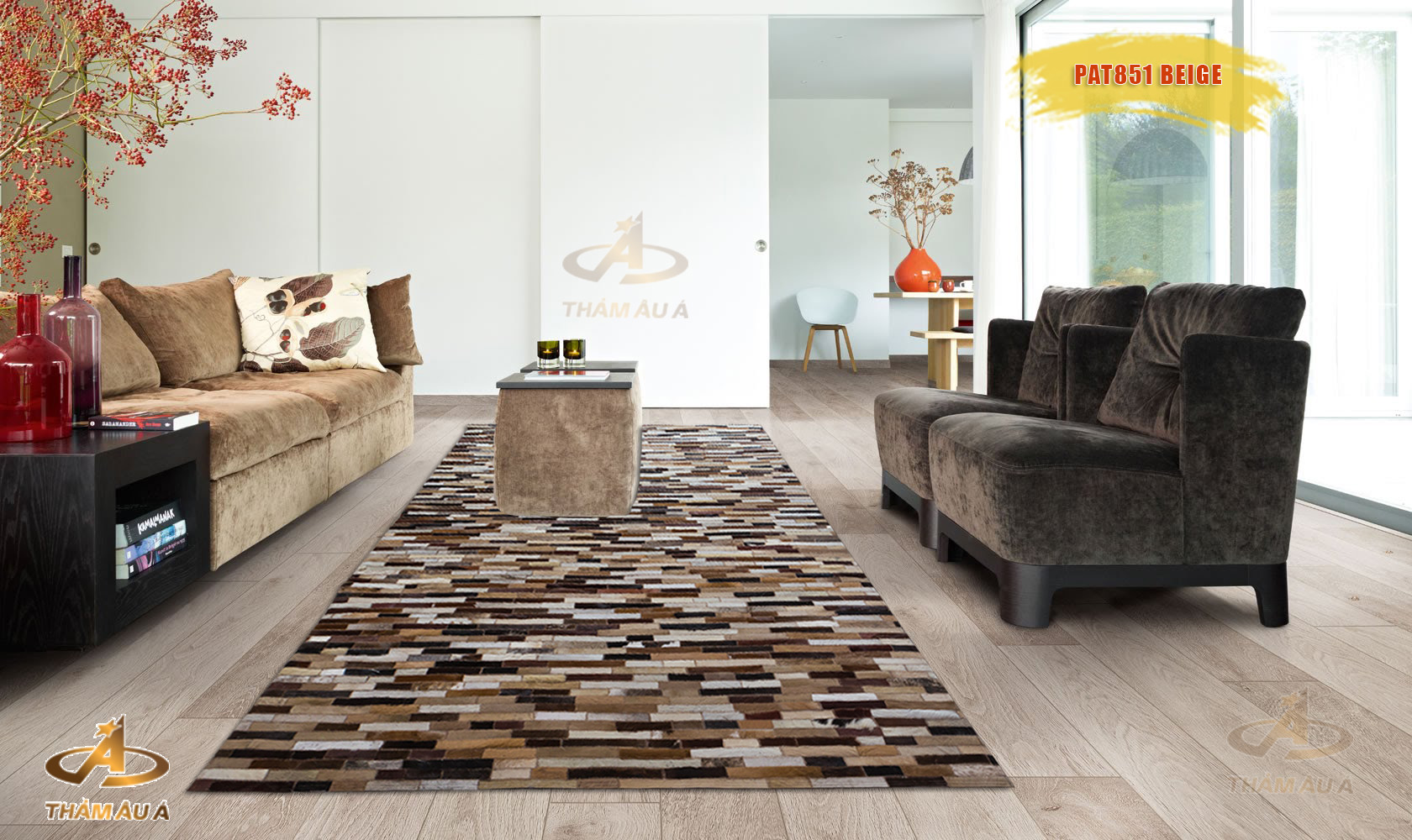 Thảm trang trí Patchwork 851 BEIGE