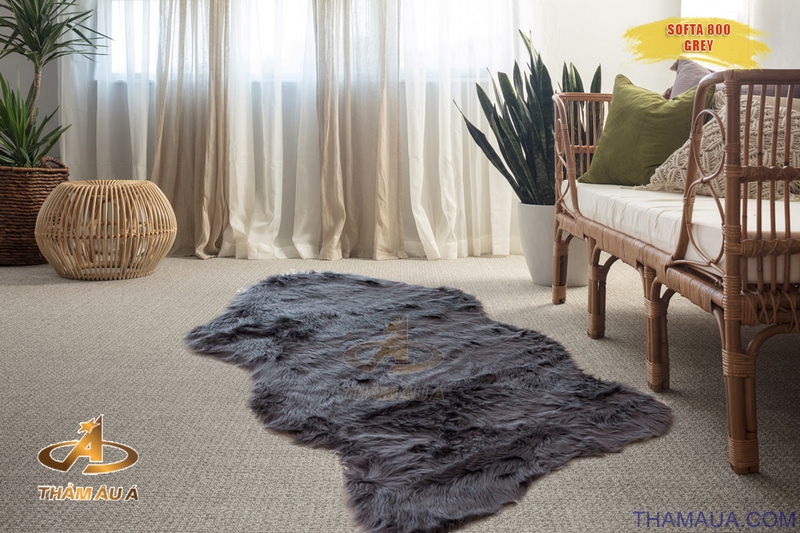 Thảm trang trí SOFTA 800 GREY