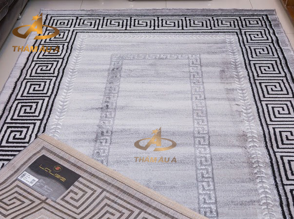 Thảm Trang Trí Nhập Khẩu Aura Silver