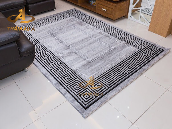 Thảm Trang Trí Nhập Khẩu Aura Silver
