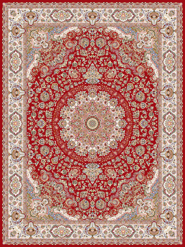 Thảm Nhập Khẩu Iran Diba Red 1200