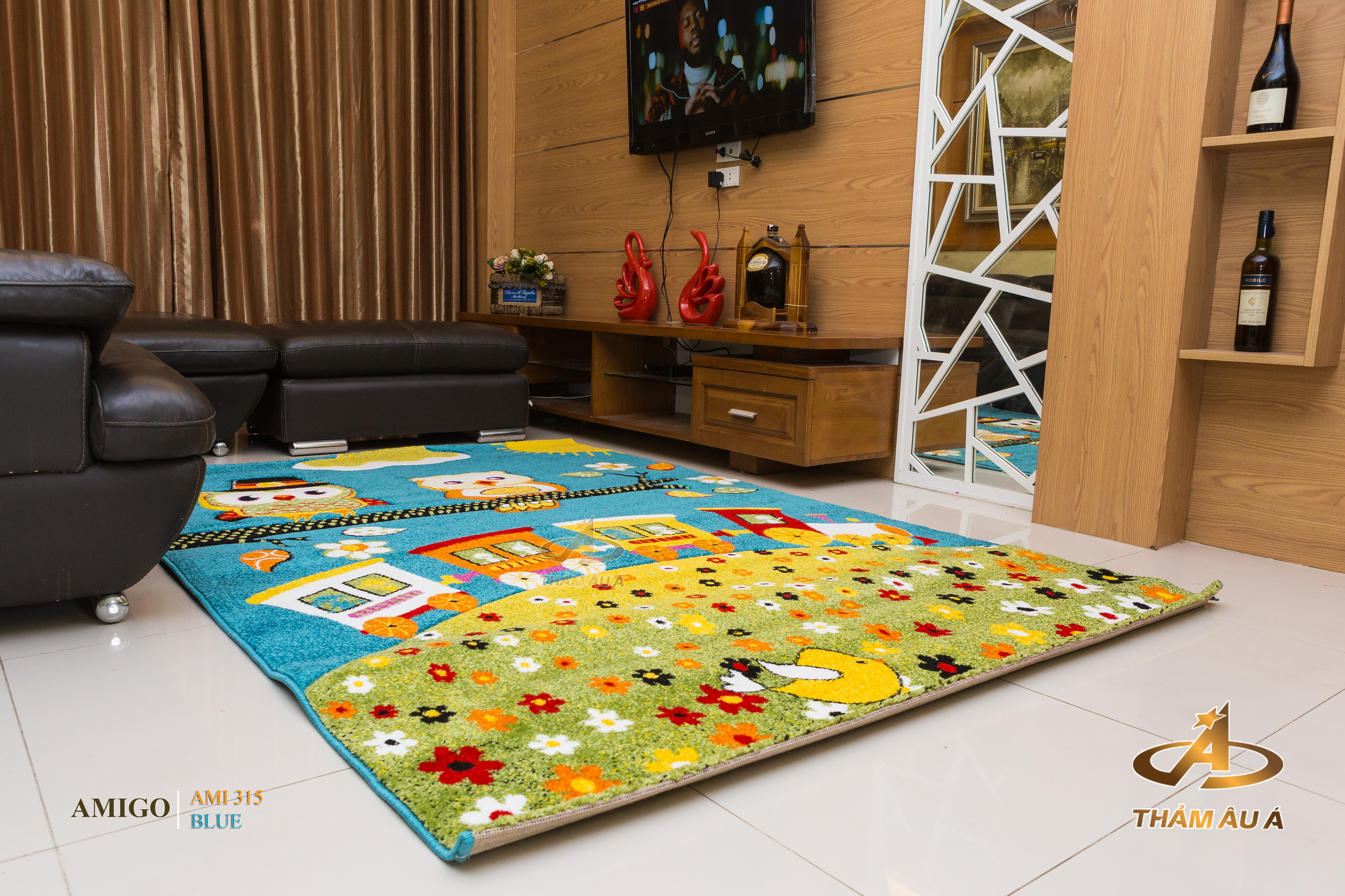 Thảm Trang Trí Nhập Khẩu Amigo 315 BLUE